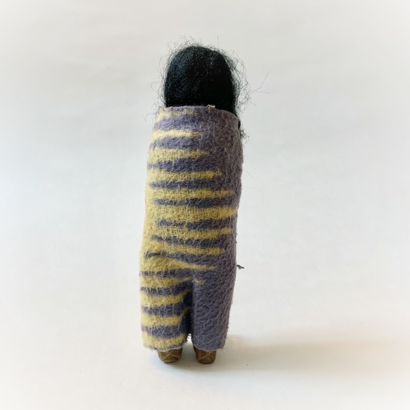 VTG Native American Indian Skookum Style Stuffed Blanket Wrap Doll - Picture 3 of 12